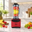 Blender En Plastique 15 Vitesses DSP – 2L – 1800W-Rouge
