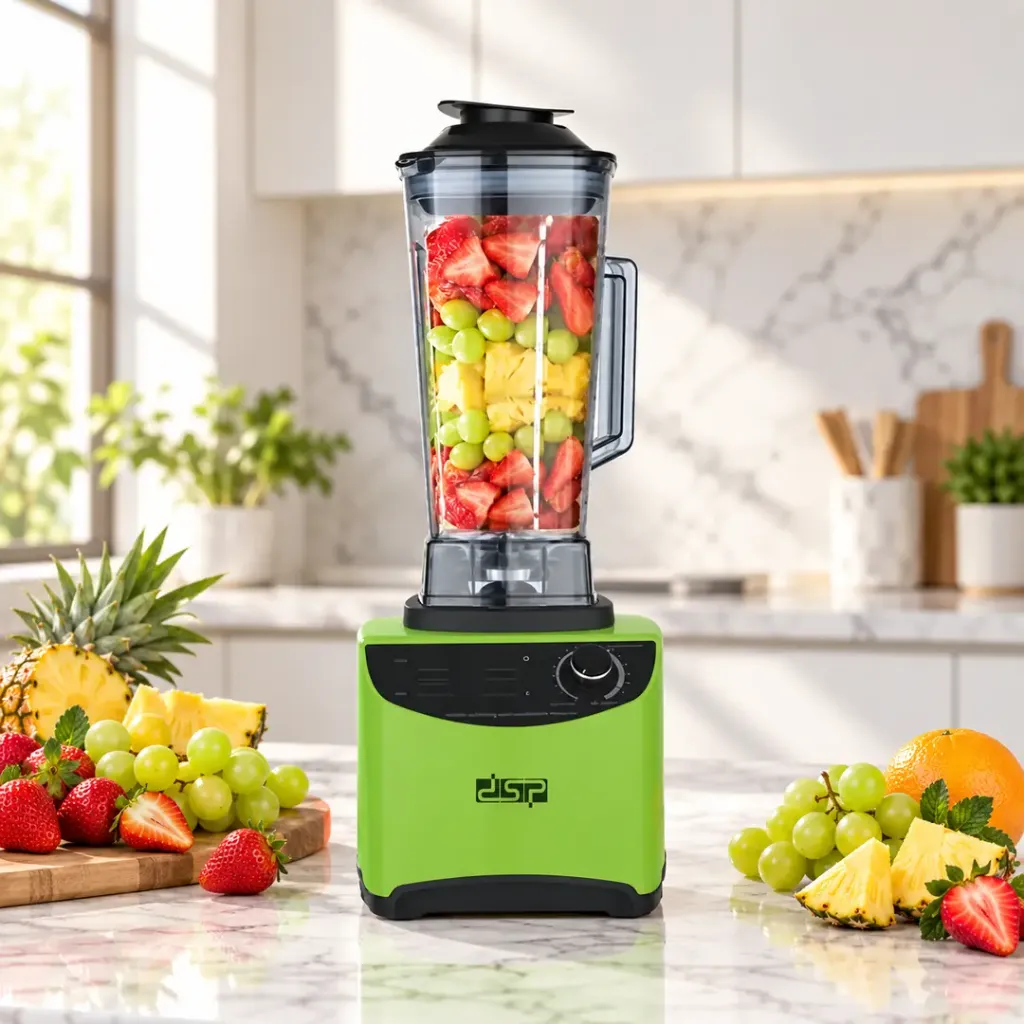 [KJ2099-V] Blender En Plastique 15 Vitesses DSP – 2L – 1800W-Vert