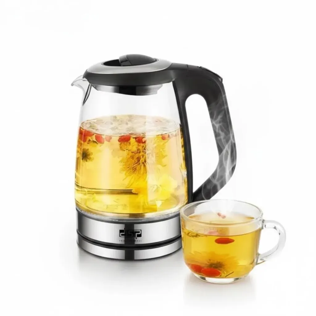 [KK1273] Bouilloire Électrique En Verre 2200W 2L – DSP