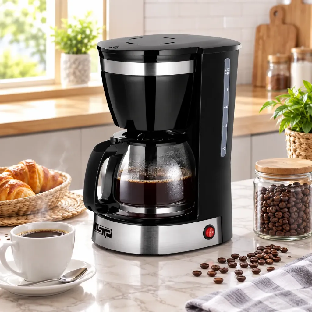 [KA3126] Cafetière Électrique DSP 1,25L - 800W - 10 Tasses - Noir