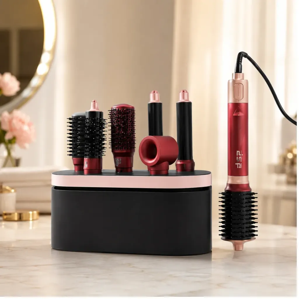 [50226R] Coffret Cheveux DSP 8 en1- 1500W- Rouge