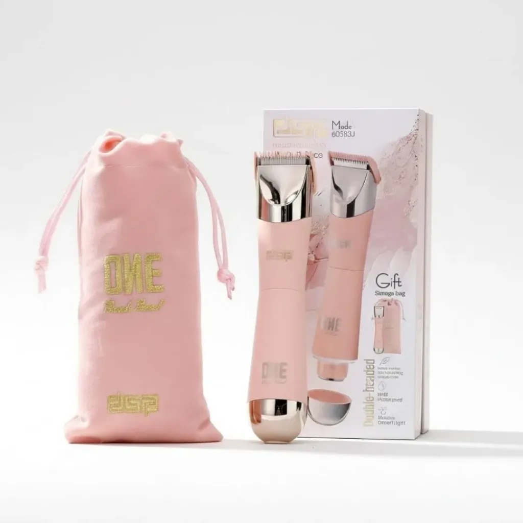 [60383U] Épilateur 2en1  Rechargeable DSP Étanche – 6000RPM - Rose