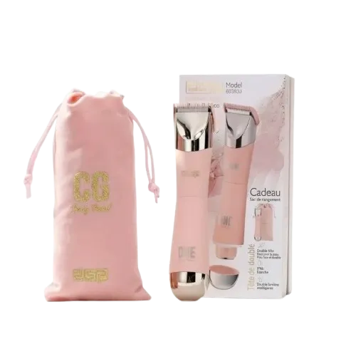 Épilateur DSP 2 en 1 Rechargeable Étanche Rose – 6000 RPM