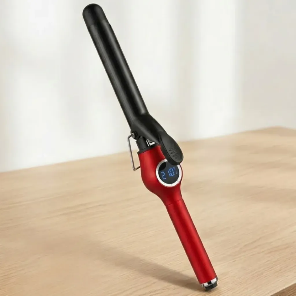 [20151] Fer à Boucler DSP Avec Afficheur 52W - 22mm-399 °C Rouge