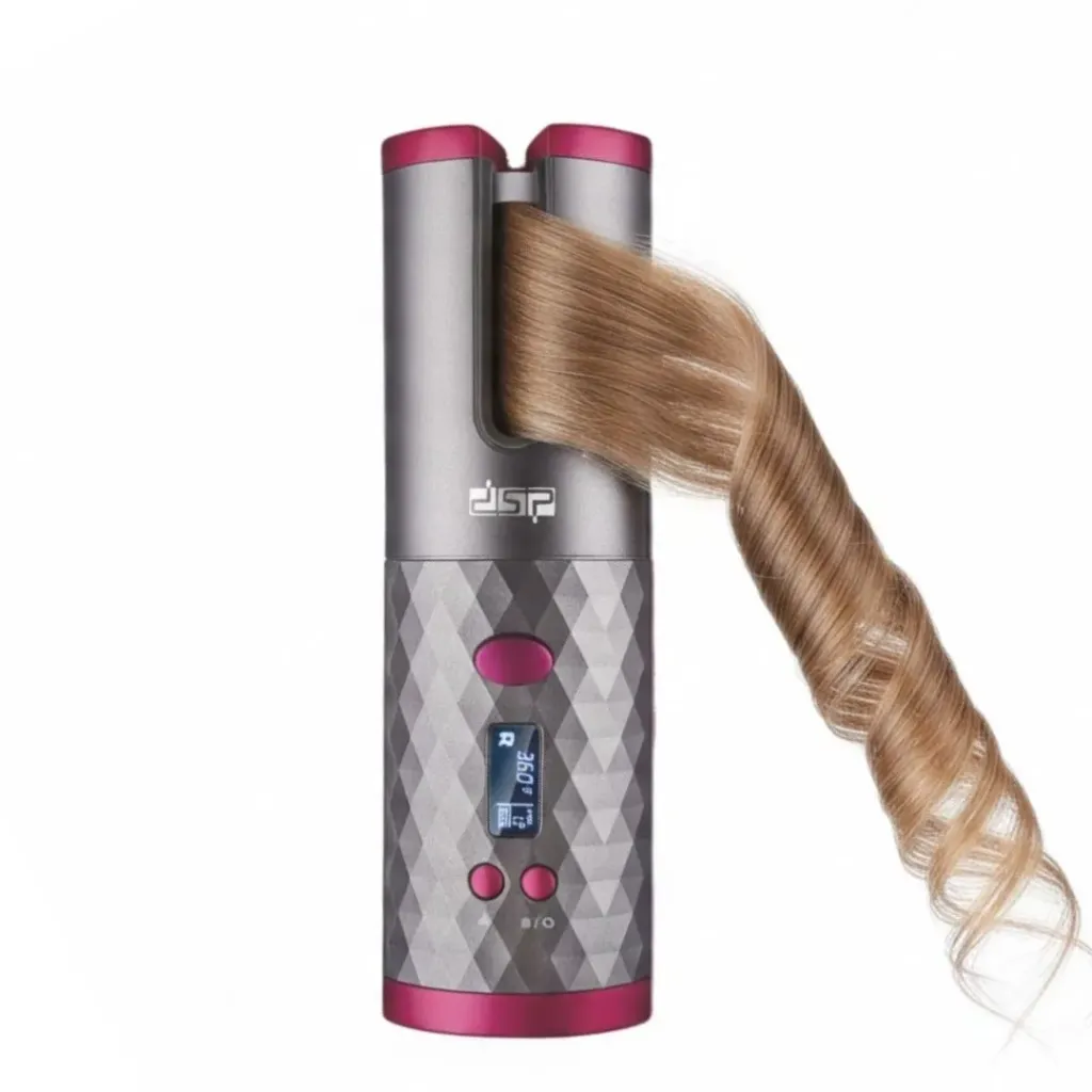 [20133] Fer à Boucler Rechargeable DSP Avec Afficheur 360°F 25W 19mm