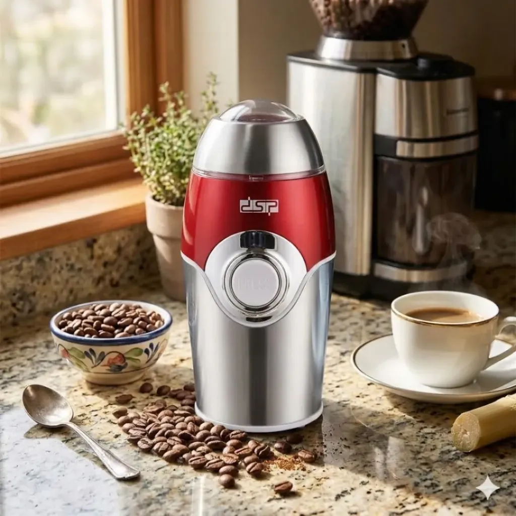 [KA3001R] Moulin A Café Electrique DSP – 200W- Rouge