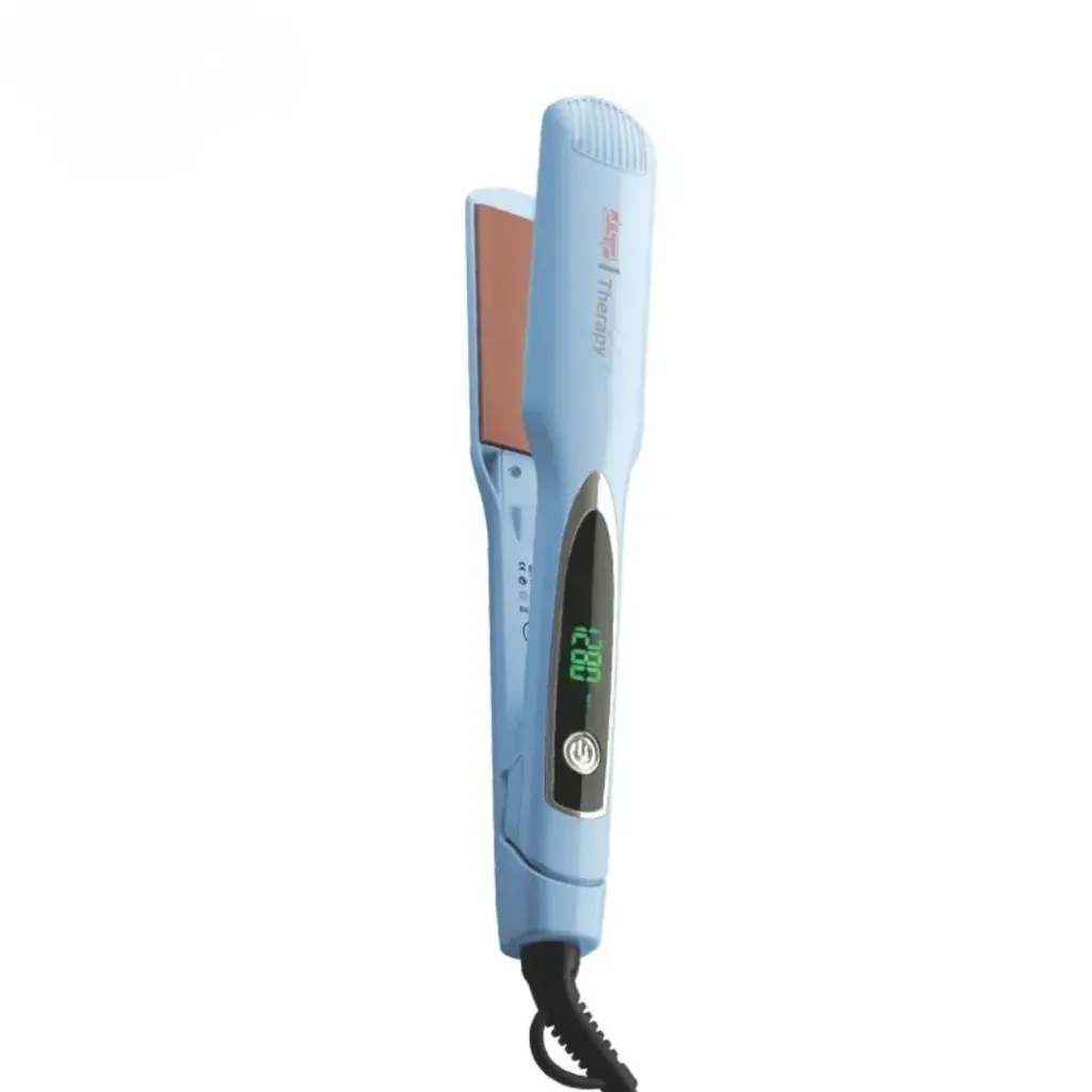 [10734] Plaque Cheveux Avec Afficheur DSP 1280°F 60W 40mm Bleu Ciel