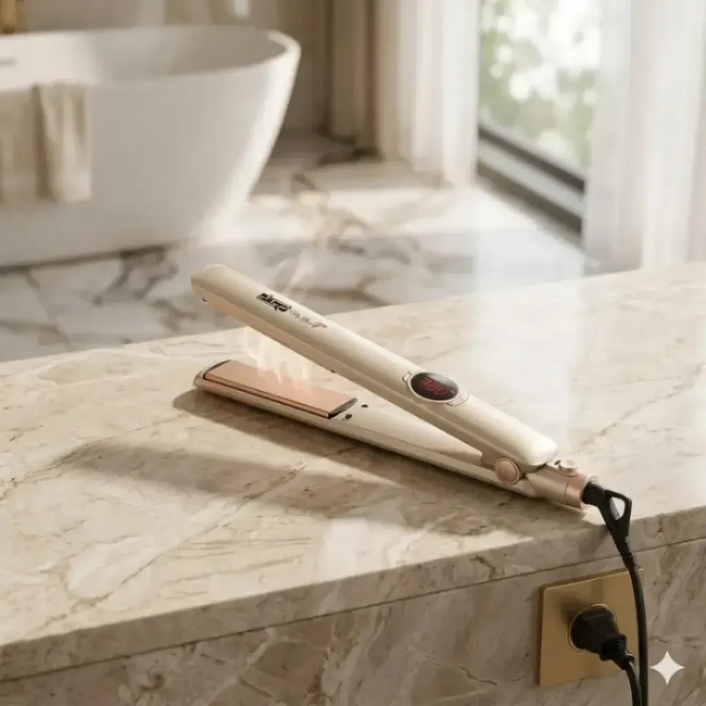 [10444B] Plaque Cheveux Avec Afficheur DSP 990°F 45W Beige