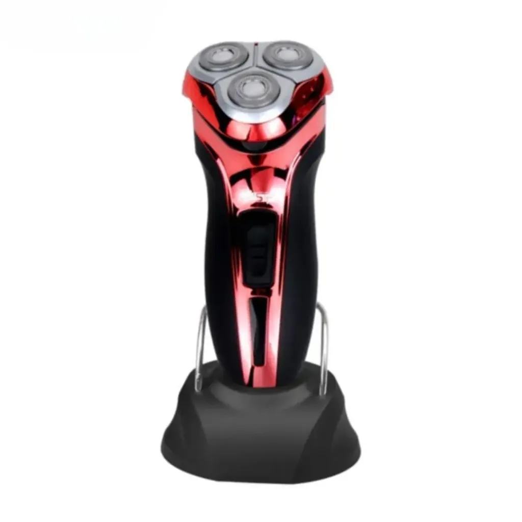[60015-R] Rasoir Tondeuse DSP Étanche  – 7800 RPM – 5W –  Rouge