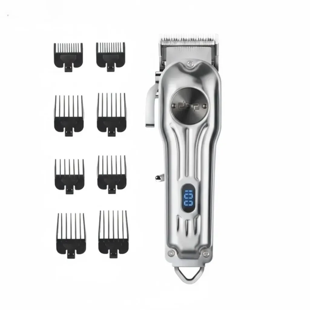 Tondeuse Cheveux Professionnelle  Sans Fil DSP Argent – 6500RPM - 5W