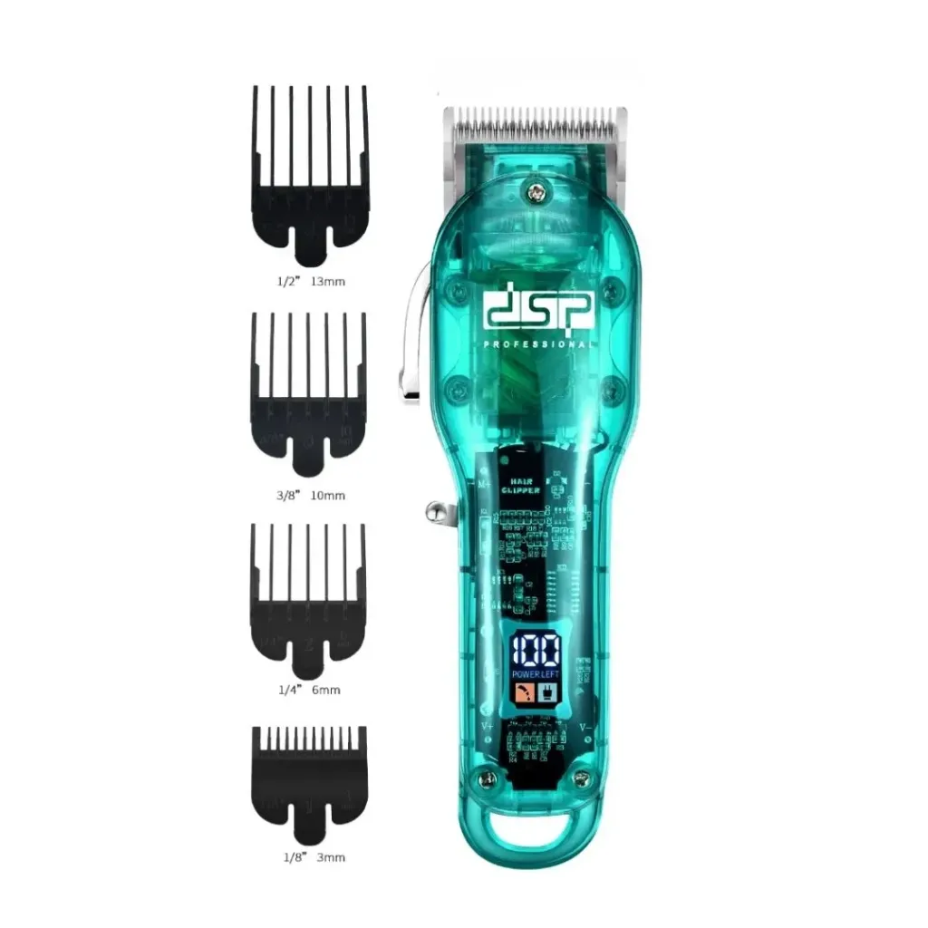 [91208-BL] Tondeuse Cheveux Professionnelle DSP- 6500RPM - 5W - Bleu