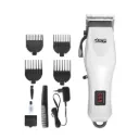 Tondeuse Cheveux Professionnelle DSP Sans Fil - 5W - Affichage LED - Blanc