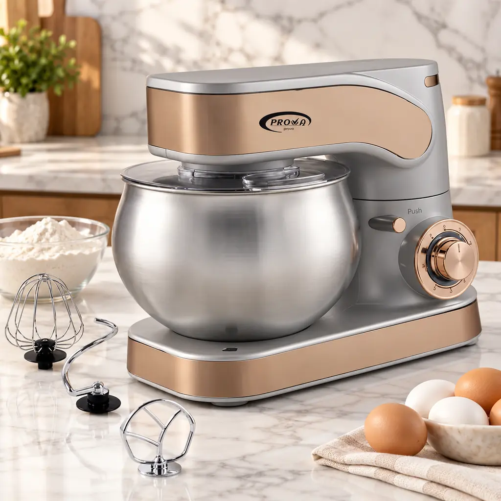 [PE-3004G] Robot Pétrin Prova 1300W - 5L - Argent