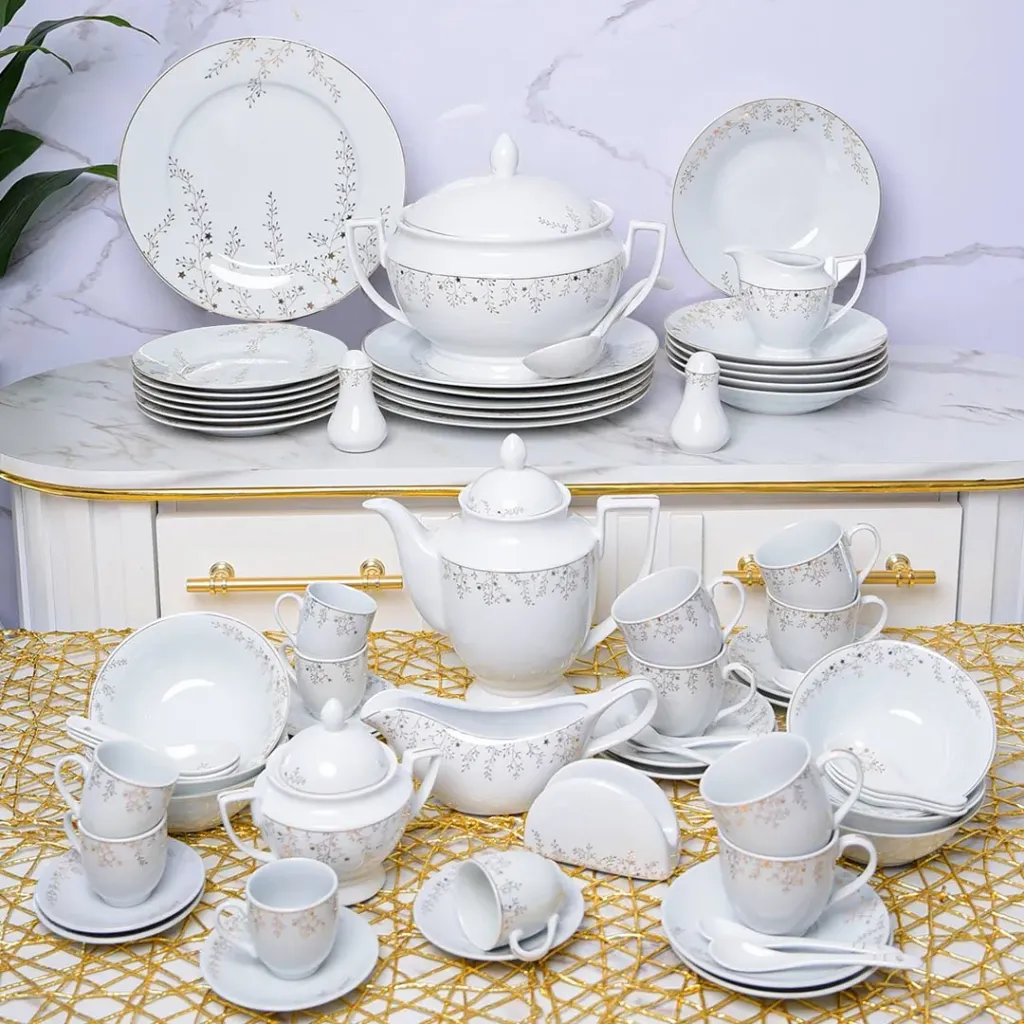 [ENZ-G2246] Service De Table 72 Pièces en Porcelaine ENZO M1