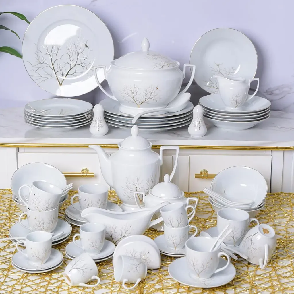 [ENZ-G2240] Service De Table 72 Pièces en Porcelaine ENZO M2
