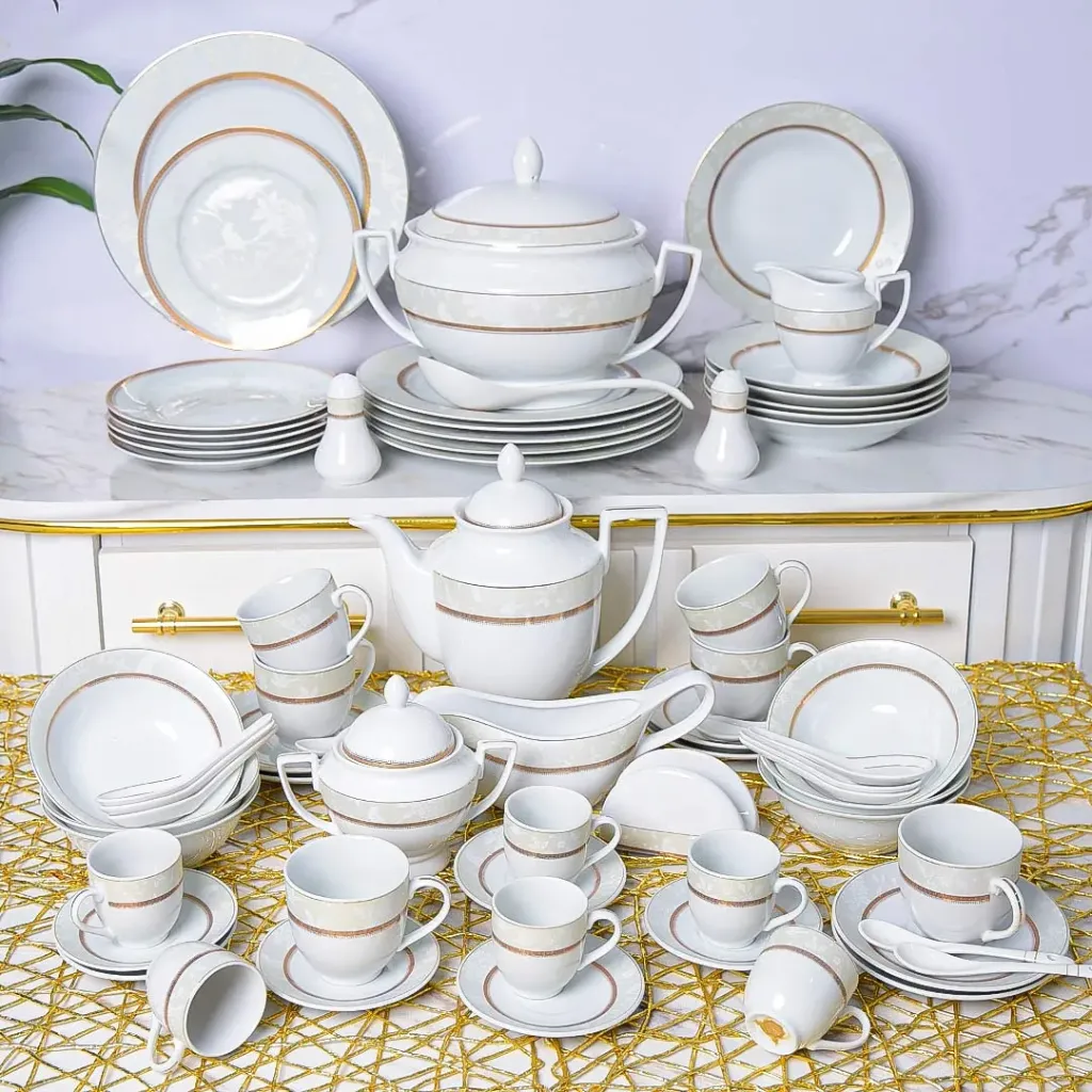 Service De Table 72 Pièces en Porcelaine ENZO M4
