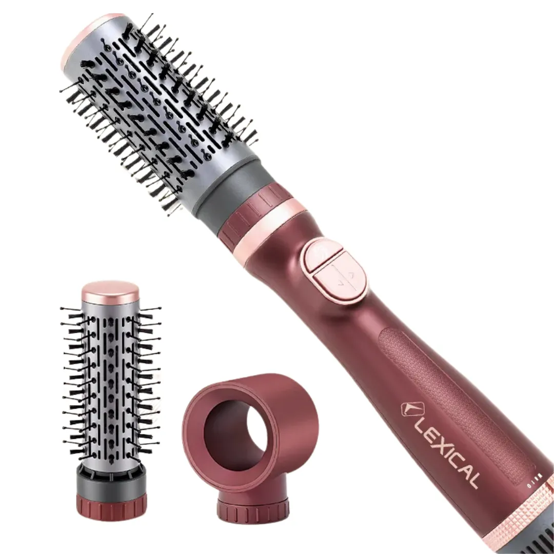 Coffret Brosse Rotatif 3en1Lexical - 1000 W - Rouge | DOKANI