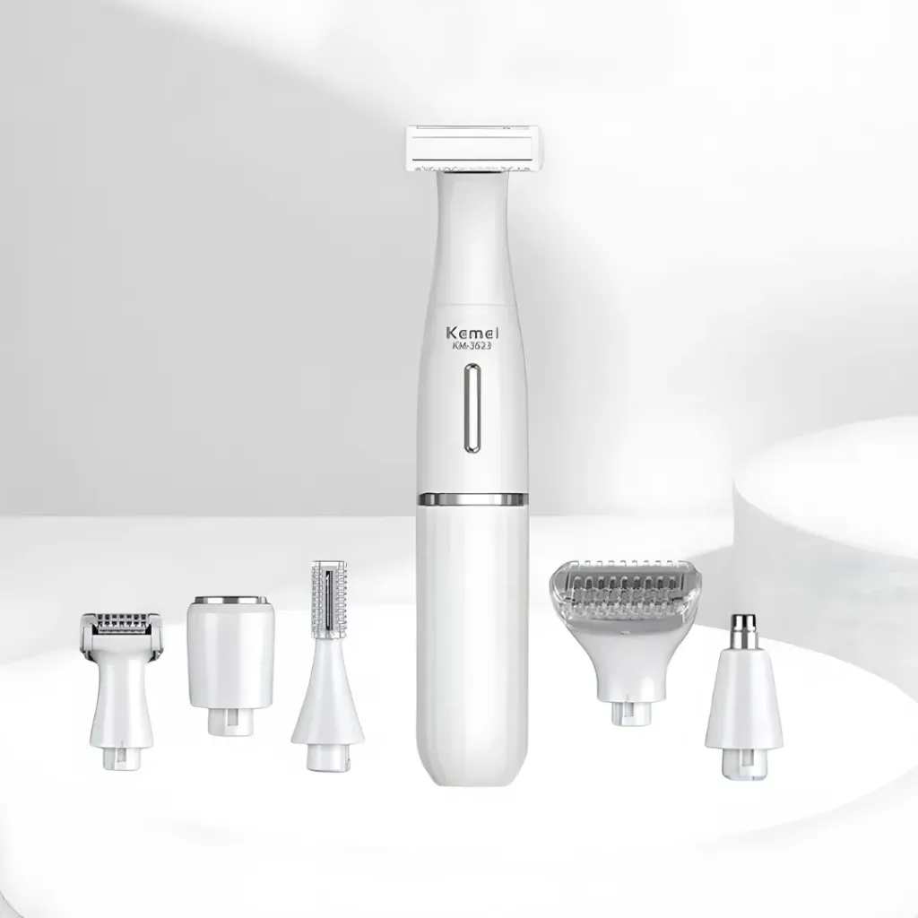 [WHM52-1] Épilateur Électrique Multifonction 5-en-1 – Kemei