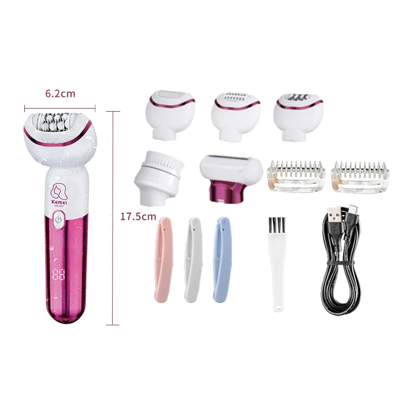 [WHM52-2] Épilateur Électrique Multifonction 6-en-1 – Kemei