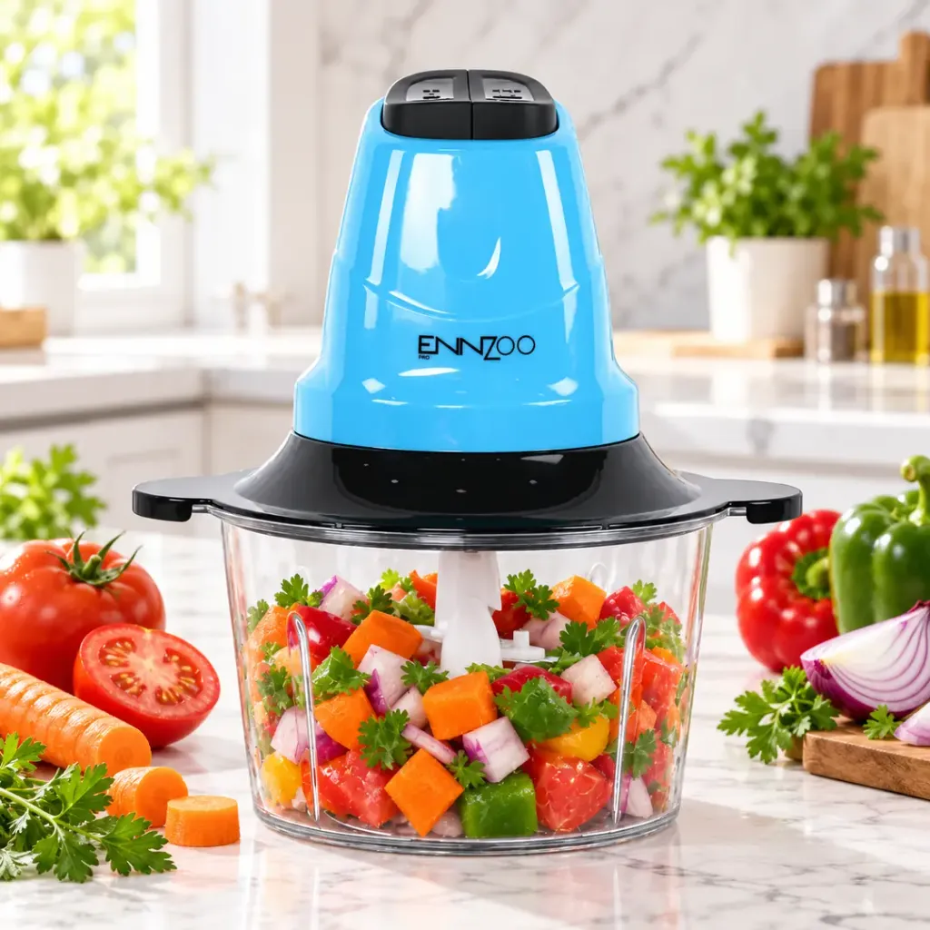 [ET-868BL] Hachoir Électrique 2 L 200 W - ENZO- Bleu