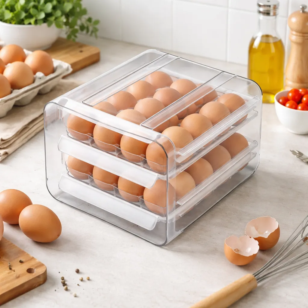 [WHM7-36] Boite à Oeufs en Plastique- 40 Oeufs