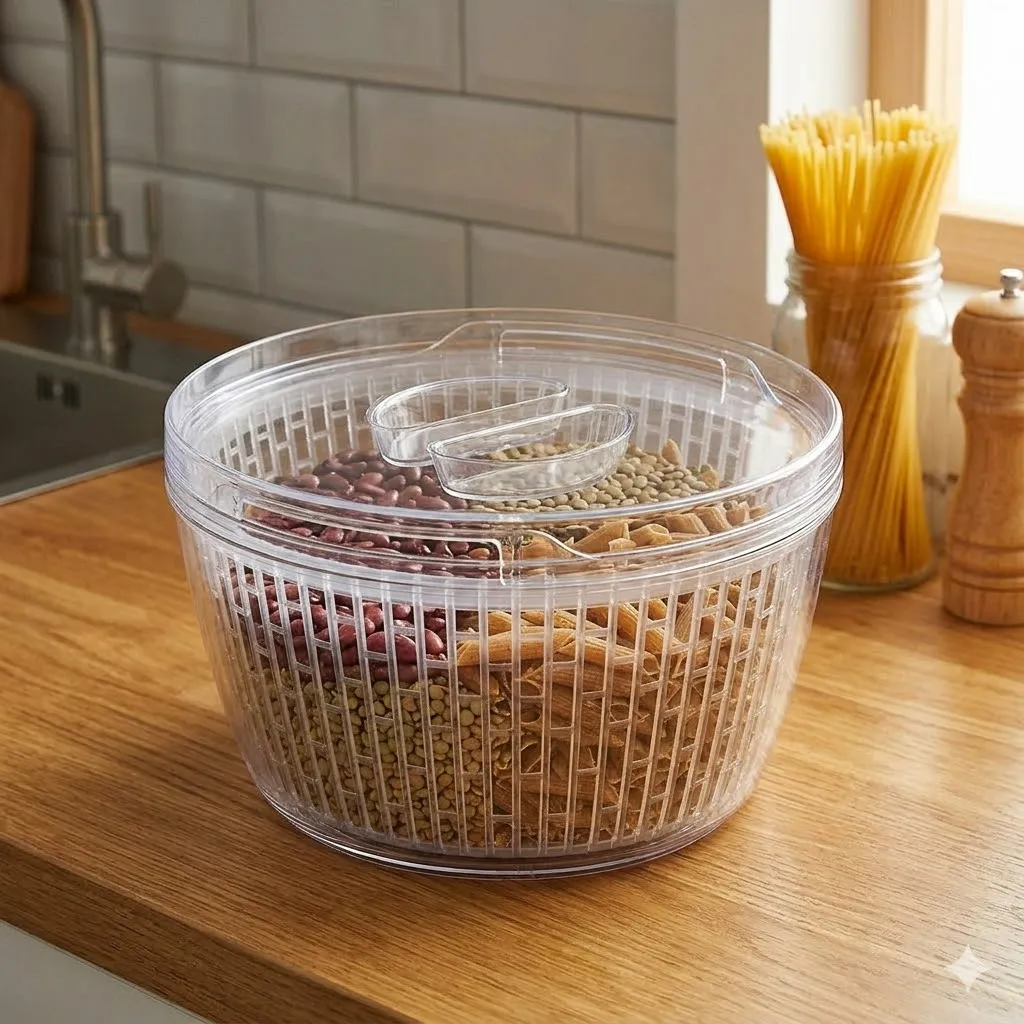 [WHM7-27] Boîtes de Conservation Alimentaire En Plexiglas Avec Couvercle Rond