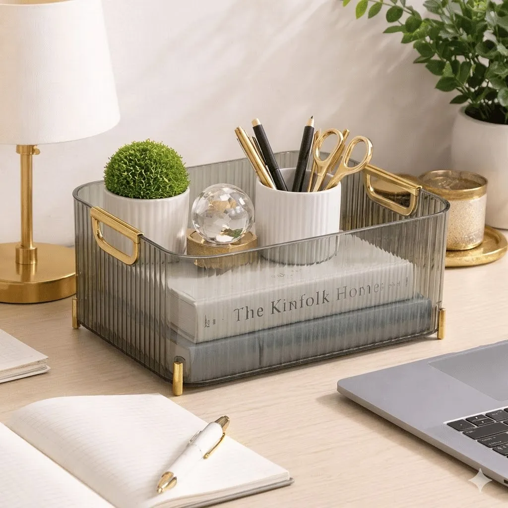 [WHM7-19] Bac de Rangement en Plexiglas- Rectangulaire