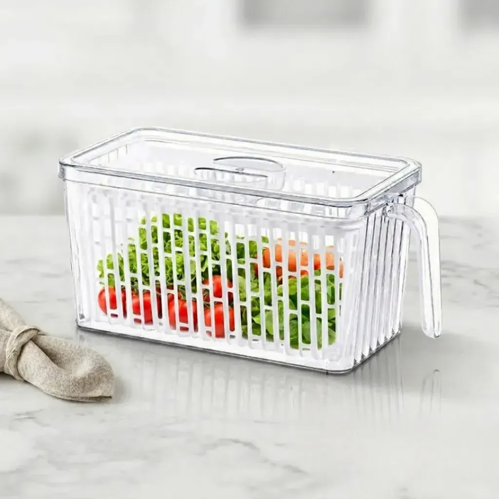 Boîtes de Conservation Alimentaire En Plexiglas Avec Couvercle Rectangulaire
