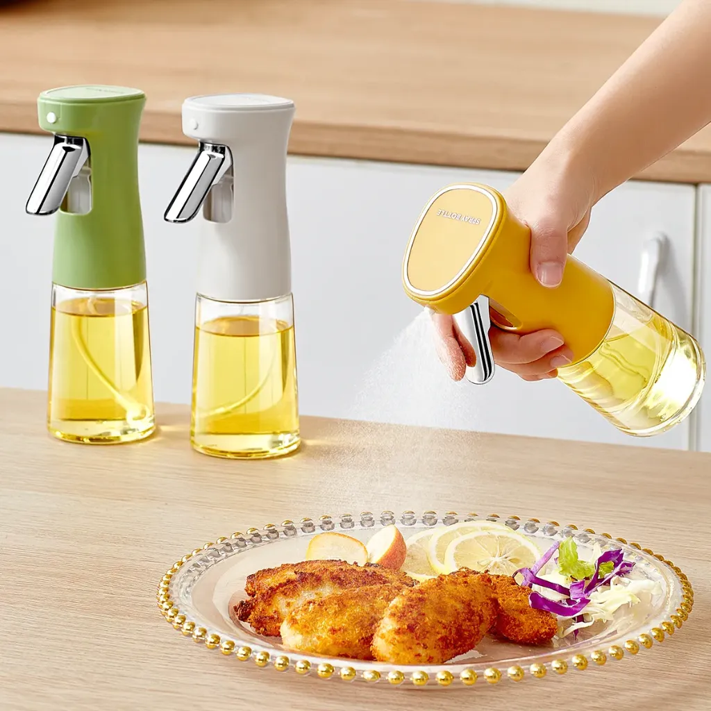 Vaporisateur Huile Et Vinaigre En Verre -300 ml - Jaune