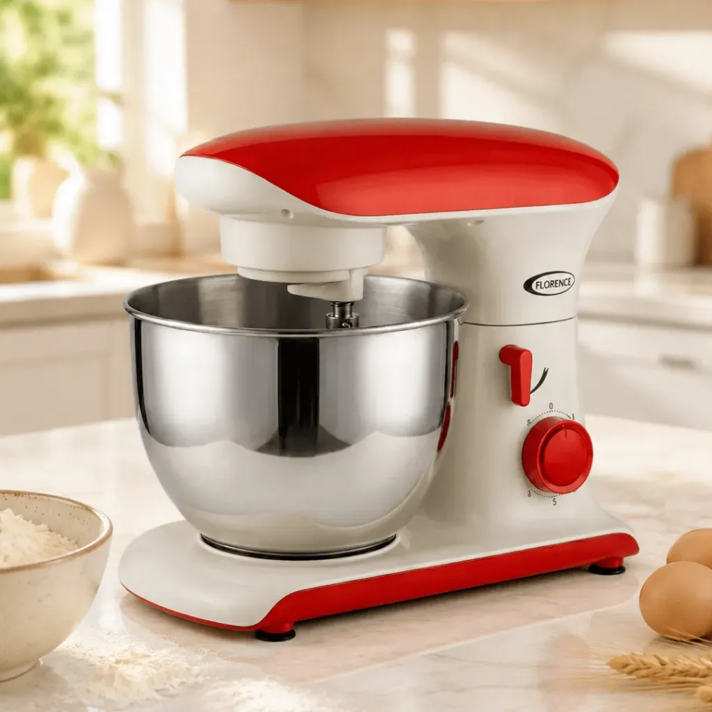 Robot Pétrin Florence  8L - 2000W - Rouge