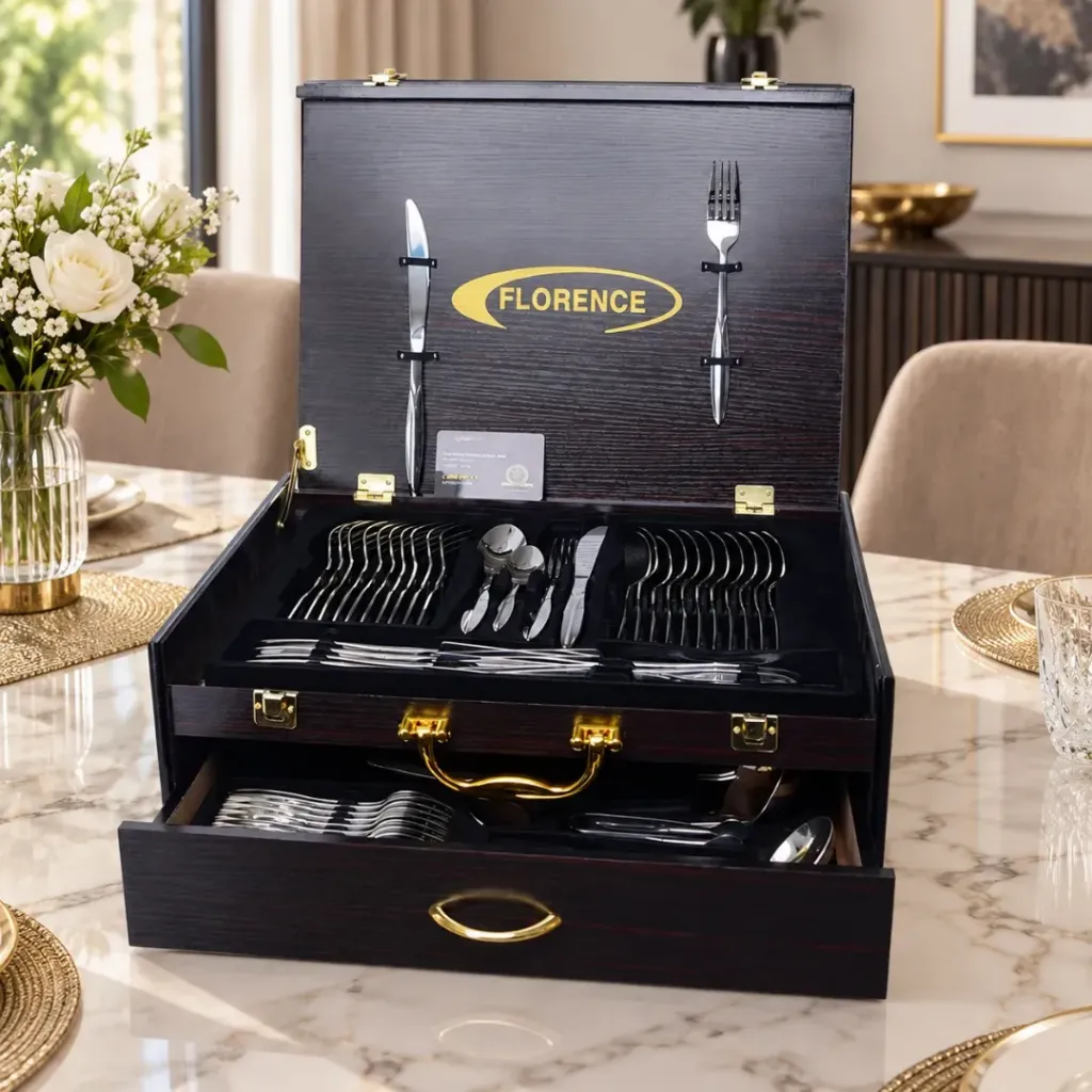 [HK145] Coffret Ménagère De Cuisine 72 Pièces -Florence- Model 2