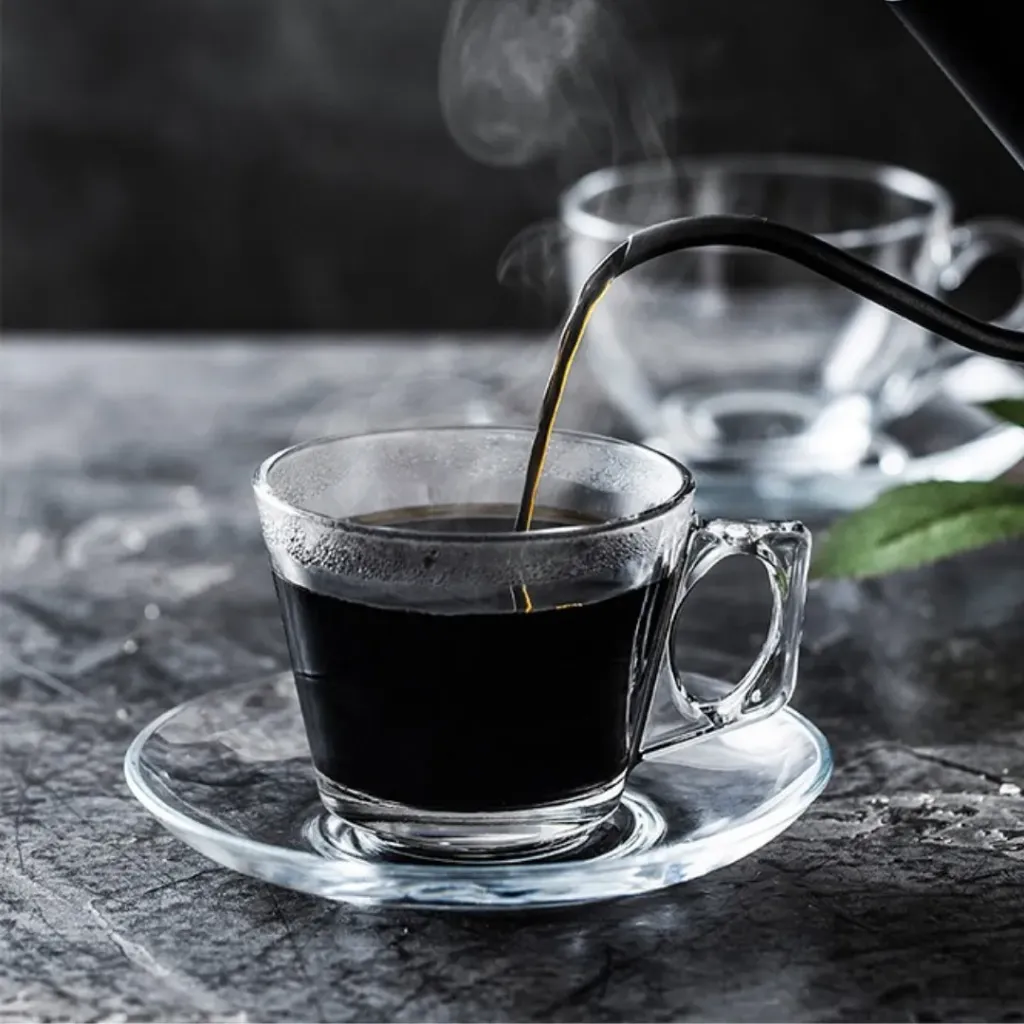Lot De 6 Tasses A Café AZUR GLASS - 90 ml