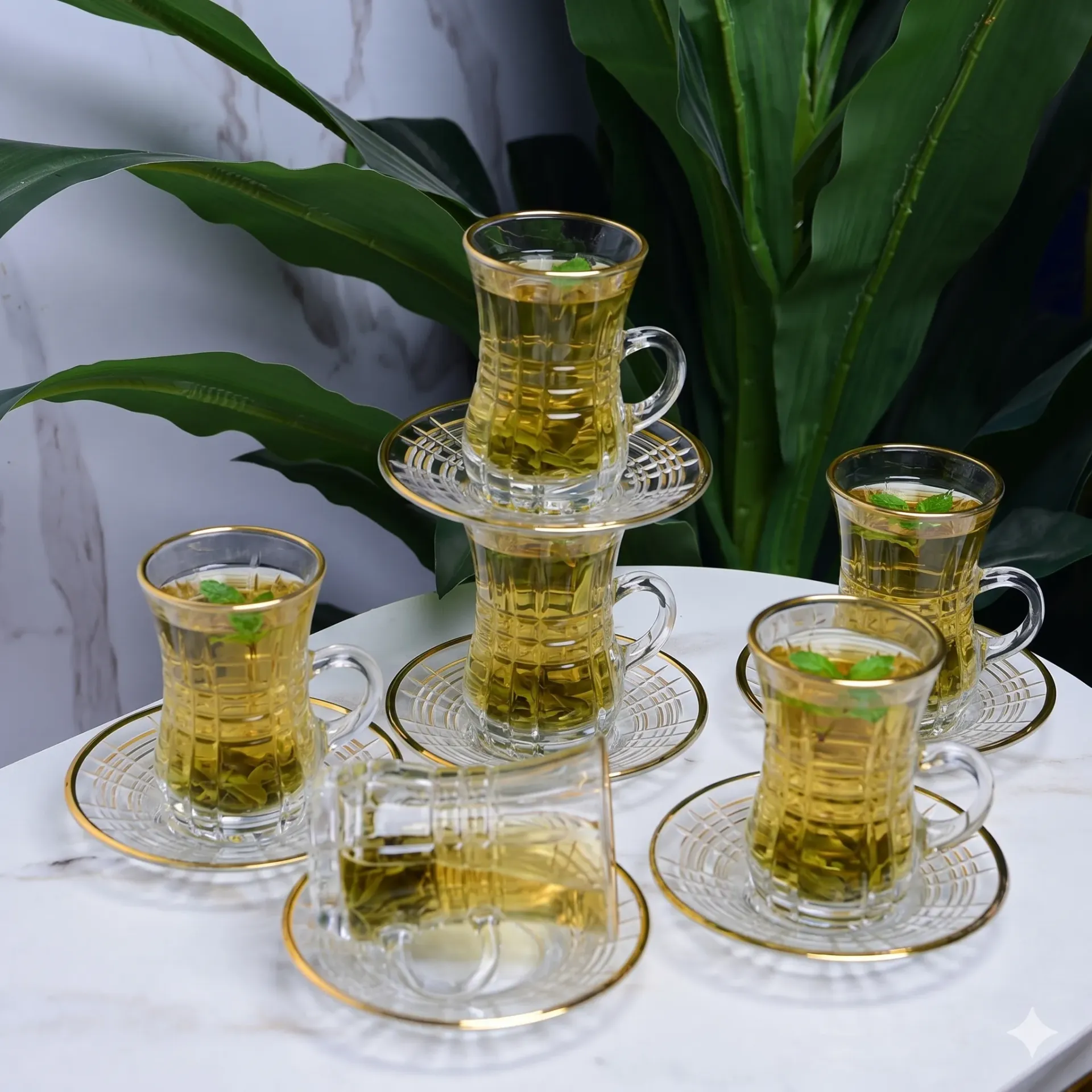 [MBM-9120-2] Service A Thé Deli Glass 110 ml- 12 pièces- M2