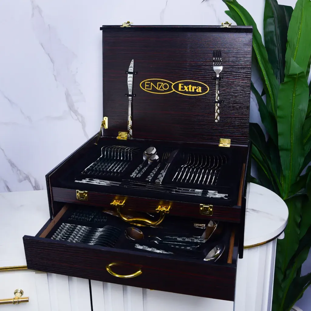 Coffret Ménagère De Cuisine 72 Pièces-ENZO 18/10- Model 1