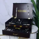 Coffret Ménagère De Cuisine 72 Pièces Dorées- ENZO 18/10- Model 2