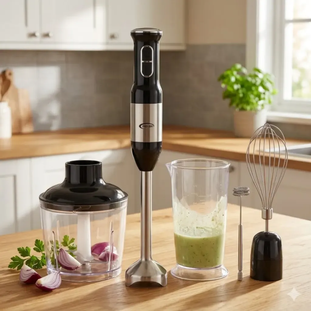 [PE-066N] Mixeur Plongeant 5en1 Prova 400W - Noir