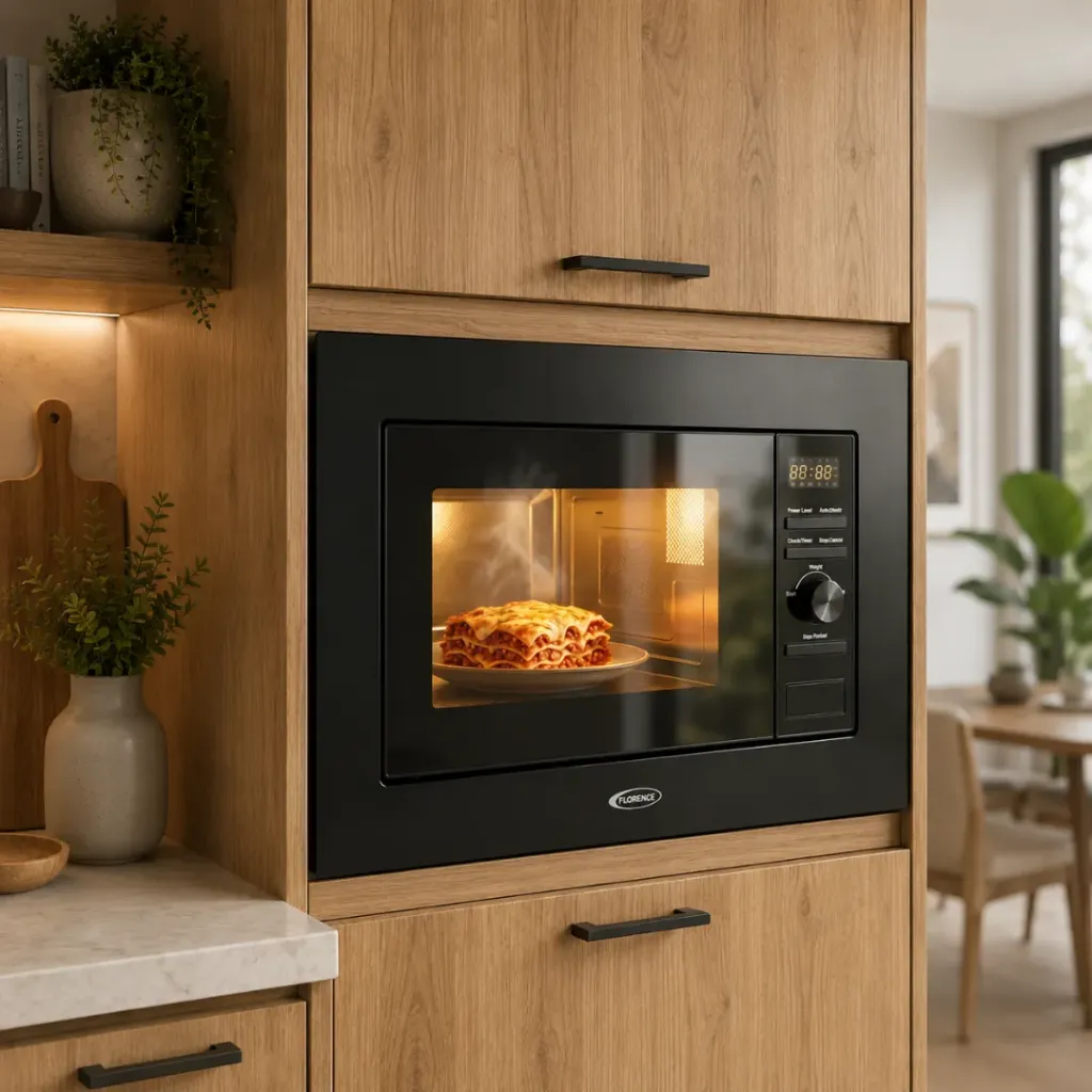 Micro-Ondes Encastrable Florence 800W 20L-HK469- Noir