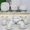 Service De Table 47 Pièces en Porcelaine Florence - G2228