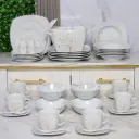 Service De Table 47 Pièces en Porcelaine Florence - G2240