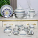 Service De Table 72 Pièces en Porcelaine Florence - Rond -G2436