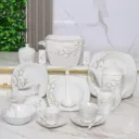 Service De Table 72 Pièces en Porcelaine Florence - Carré - G2228