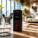 Distributeur d'Eau Avec Réfrigérateur Lexical LWD-6070 - Marbre Rouge