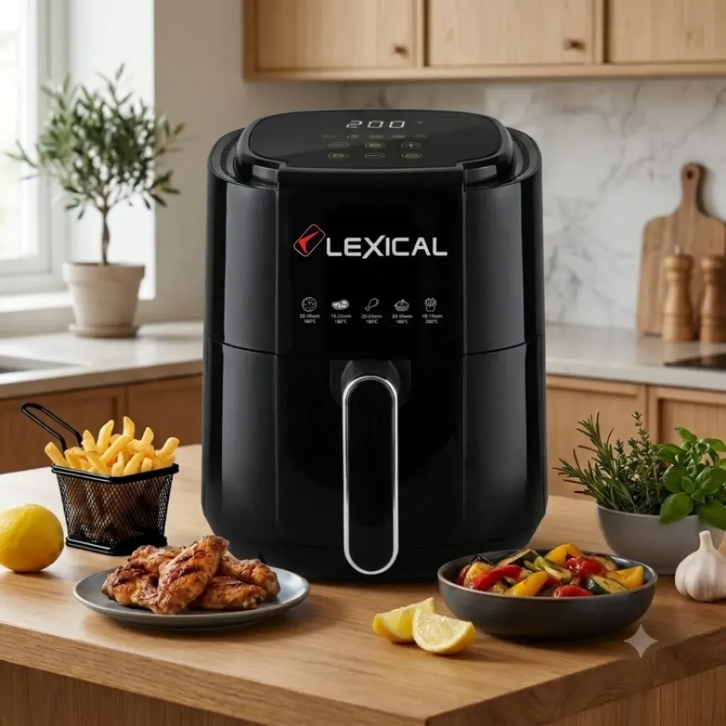 [LAF-3011-2] AirFryer Lexical 4L Avec Ecran Tactile 1200 W LAF-3011- Noir