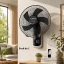 Packs de 2 Ventilateurs Muraux 18" Lexical 75W Rose Gold Avec Télécommande