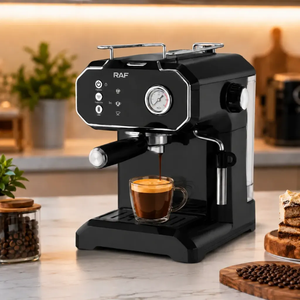 [R-104B] Machine A Café Expresso 3 En 1 RAF - 2 L - 850 W -R-104B- Noir