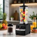 Blender Avec Moulin A Epices 2 en 1 RAF - 2400 W - 2,5 L - Noir