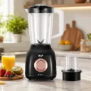 Blender Avec Moulin A Epices 2 EN 1 RAF - 500 W - 1,6 L - Noir