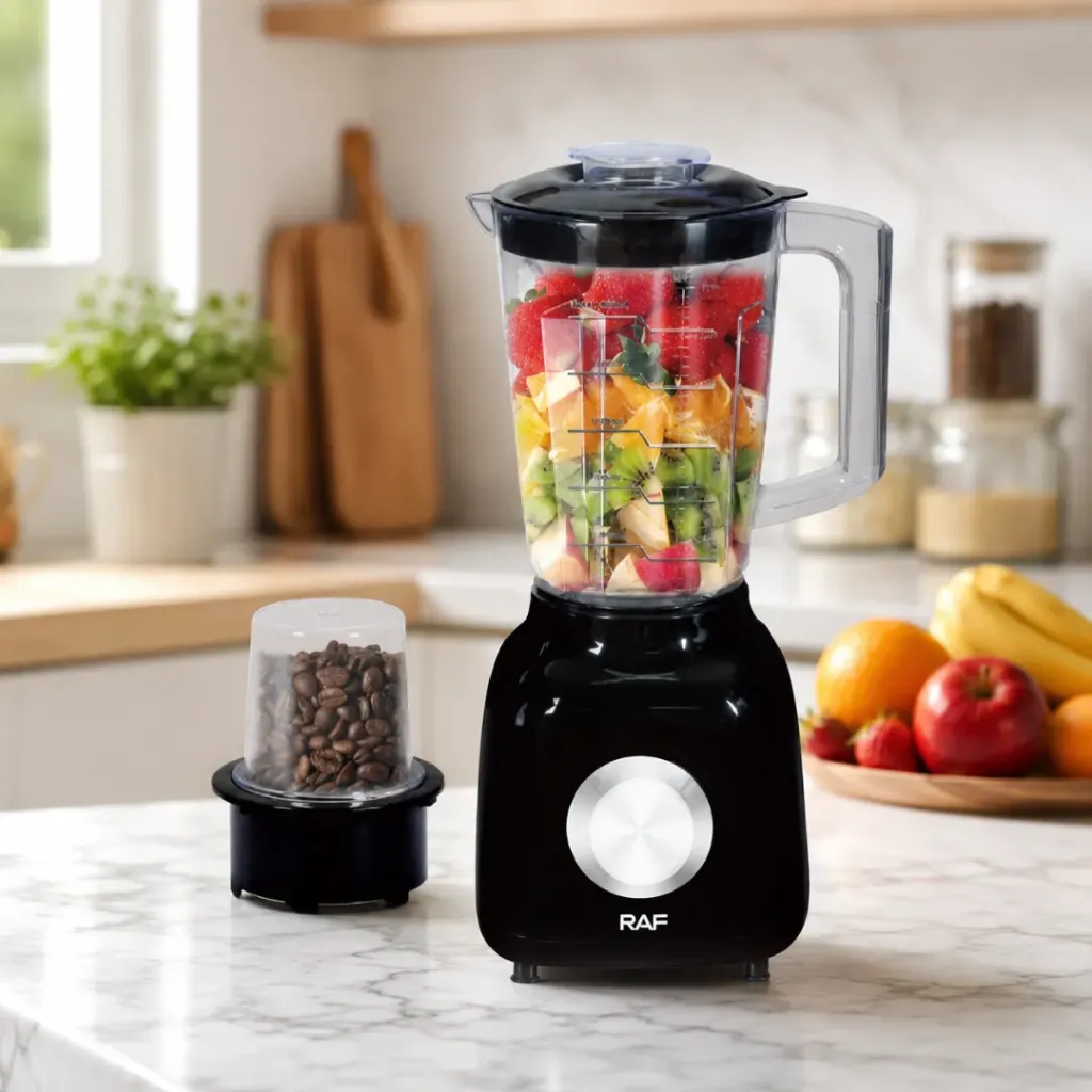 [R-2822-N] Blender Avec Moulin A Epices 2 EN 1 RAF - 350 W - 1,5 L - Noir