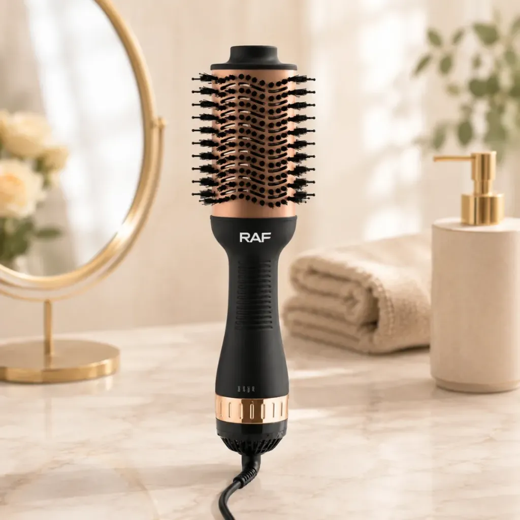 [R-420] Brosse Coiffante RAF - 1000W - Noir