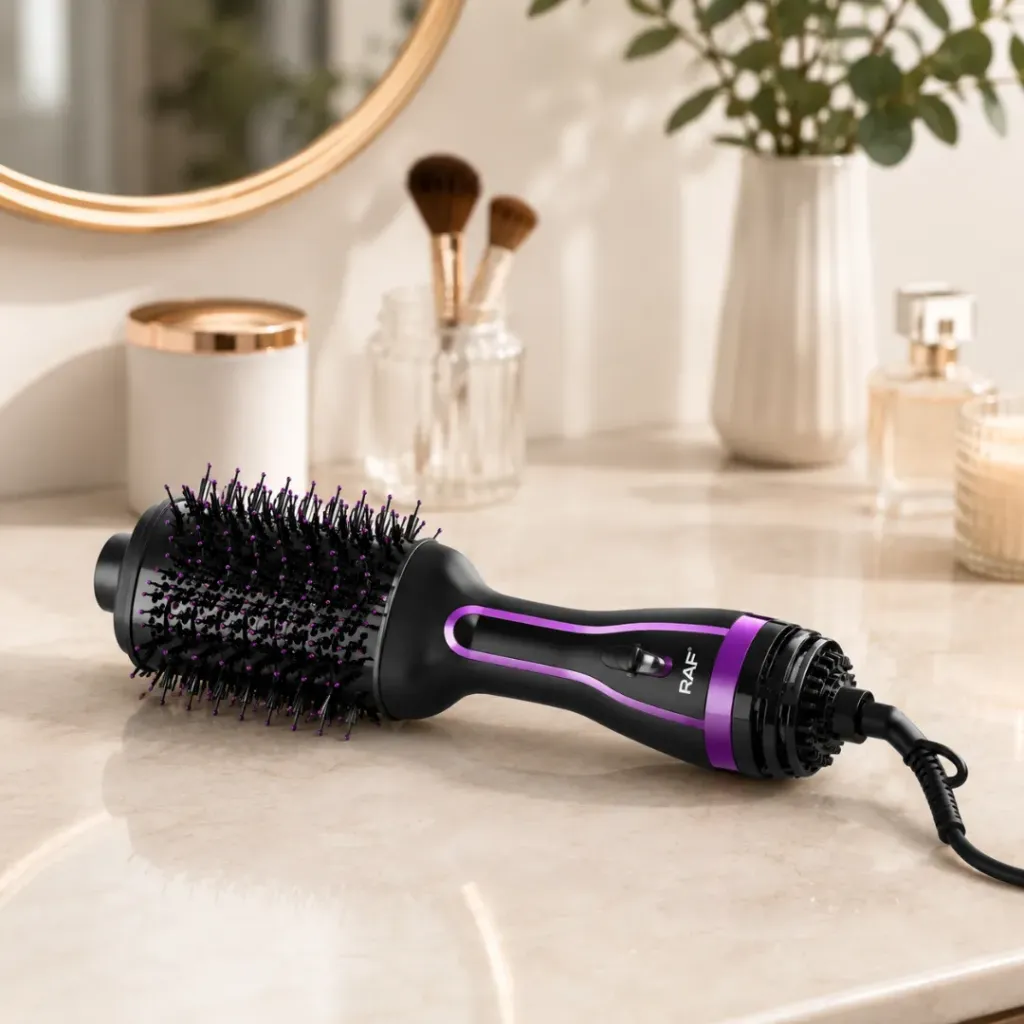 [R-602] Brosse Coiffante RAF- 1200W - Noir